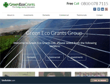 Tablet Screenshot of greenecogrants.org